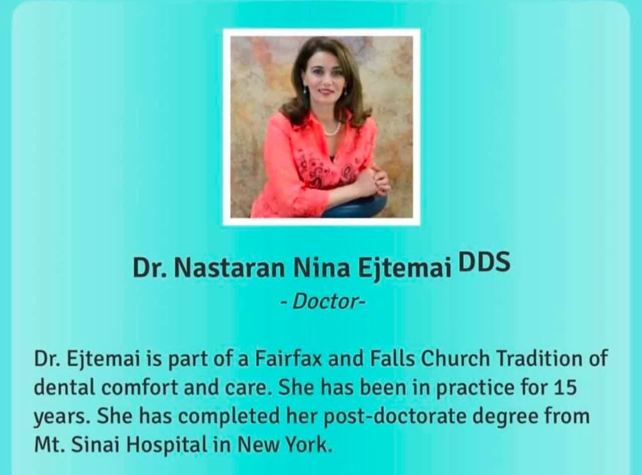 دکتر نسترن اجتماعی | Dr. Nasrin Ejtemai – Persian Dentist in Tysons, VA