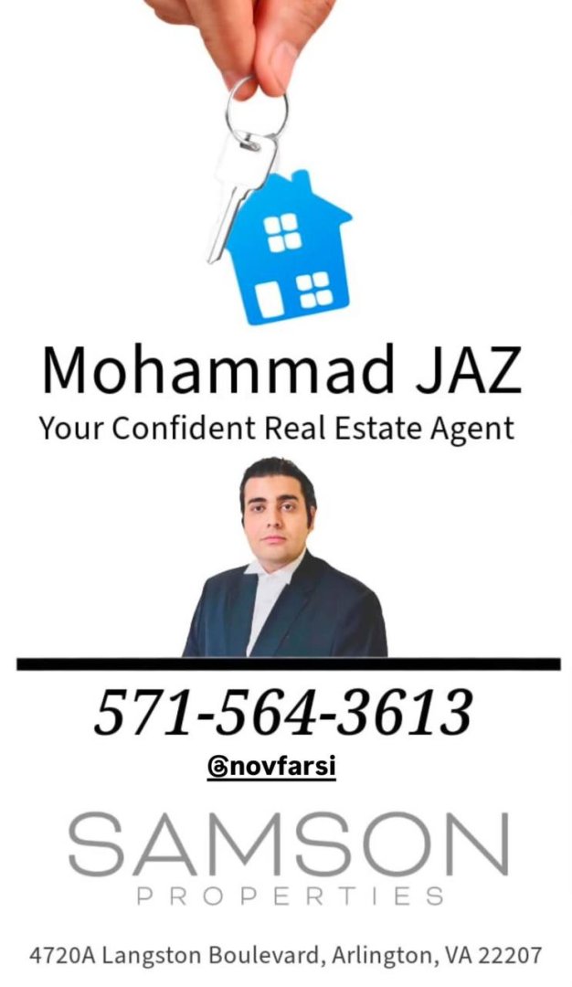محمد جز | Mohammad JAZ – Persian Realtor in Arlington, VA